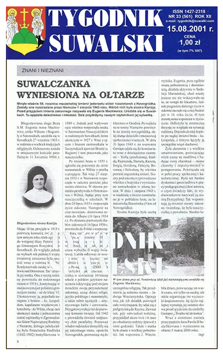 Echa beatyfikacji w suwalskich czasopismach