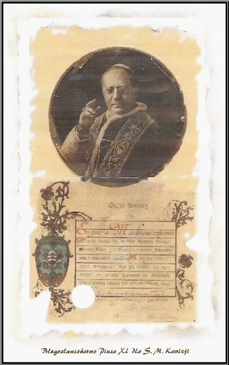 Błogosławieństwo papieża Piusa XI z 1925 r. dla Eugenii Mackiewicz