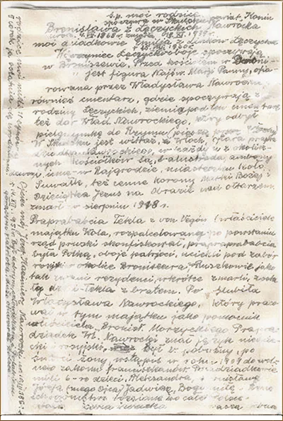 Dokument przekazany przez Andrzeja Kozickiego