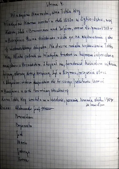 Skan z portalu genealogicznego MyHeritage