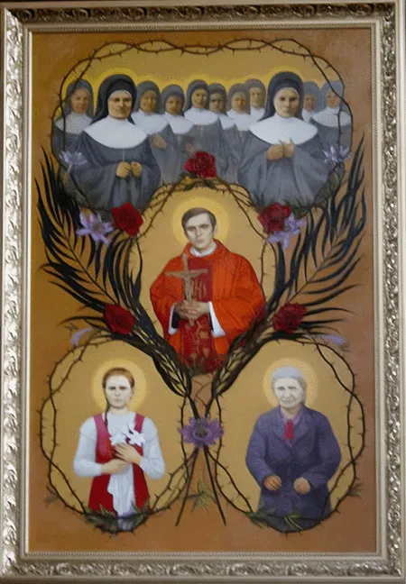 Ołtarz polskich męczenników XX wieku z wyeksponowaniem bł. s. Marii Kanizji